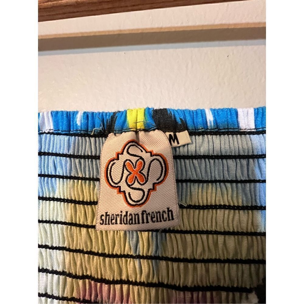 Sheridan French Women’s Size Medium Isabel Maxi Dress Black Blue Heart Ikat NWOT - Picture 14 of 14